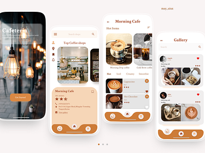 Cafeteria - coffee shop app for students app coursera figma icon ui uidesign uiux