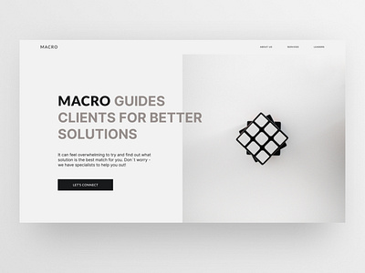 Day 01 _ MACRO Business Website Design 30daysofwebdesign business dailywebdesign designchallenge figma solution uidesign webdesign webui