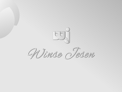 Winse Jesen Store logo alphabet elegant design flat design illustration logo simple symbol white