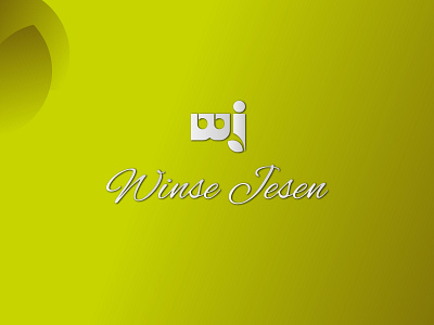 Winse Jesen Store logo alphabet elegant design flat design green illustration leaf logo simple symbol
