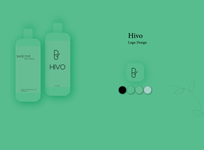 Hivo black branding elegant design flat design green icon illustration logo mockup product simple symbol vector