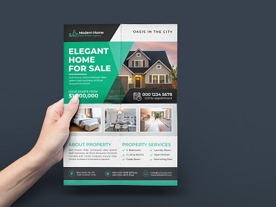 Home for Sale Real Estate Flyer Template