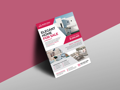 Minimal Home for Sale Real Estate Flyer Template