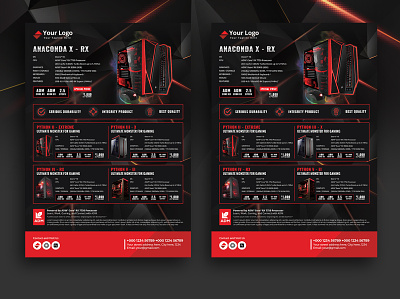 PC Gaming Computer Product Flyer Template computer advertising computer flyer template computer marketing materials computer product marketing gaming computer advertisement gaming computer flyer gaming computer lead generation gaming computer marketing product flyer product promotion flyer product promotion marketing sale flyer store flyer ui