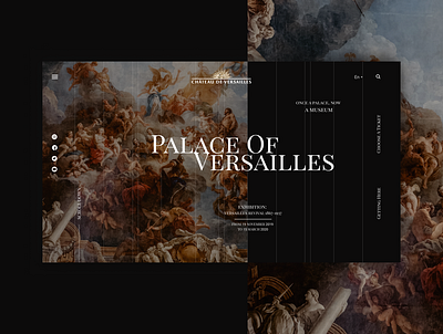 Palace Of Versailles art design designer museum ui ux versailles web web design webpage website website design