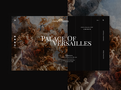 Palace Of Versailles art design designer museum ui ux versailles web web design webpage website website design