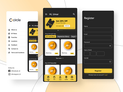 Restaurant Loyalty App | App Design | UI Design | Mobile App