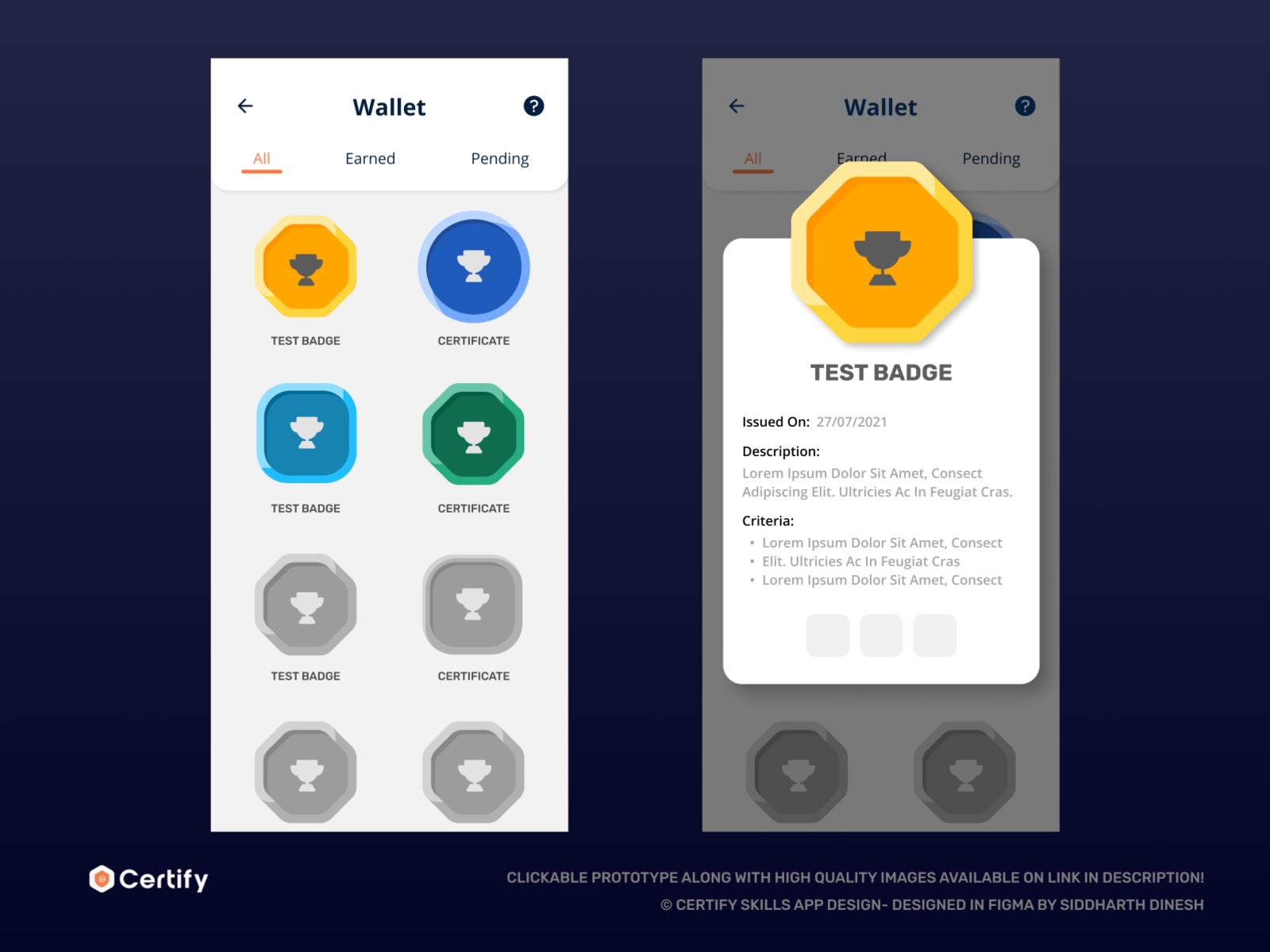 Certification App | Mobile App Design By Siddharth Dinesh On Dribbble