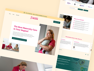 Maternal Care | Website Design branding care maternal care mother mother care pastel pregnant website website care website design