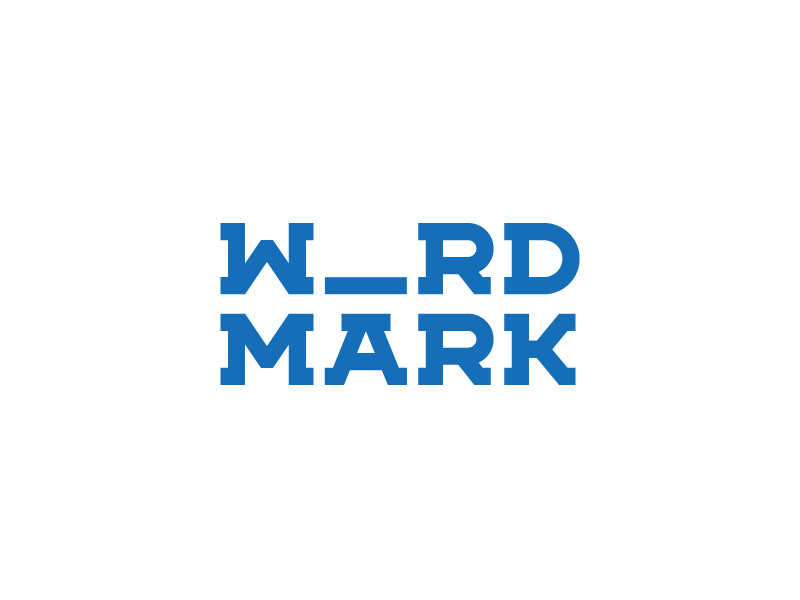 Wordmark animation behance blue font gif logo logo type logotype serif text type typography word word mark wordmark