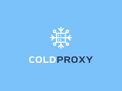 ColdProxy abstract cold creative icon kreatank logo network online proxy snow snowflake