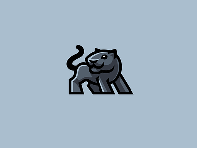 Panther big cat black panther blackpanther cat character creative cute jaguar kreatank logo mascot panther puma