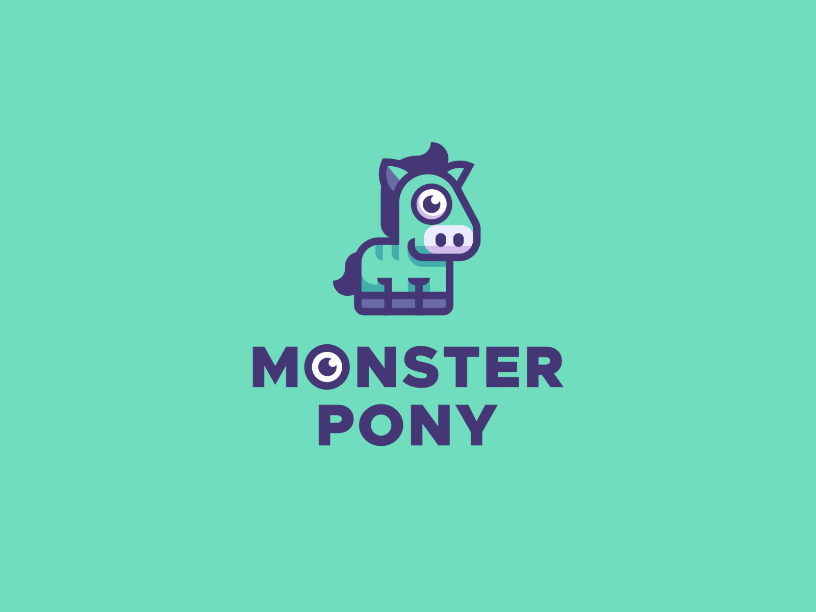 Monster Pony beast brand identity branding character creative creature cute gif halloween horse illustration kreatank logo logo animation mascot monster playful pony sweet visual identity
