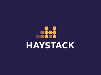 Haystack abstract app creative developer digital h letter hay haystack letter mark monogram opacity pixel software transparency web