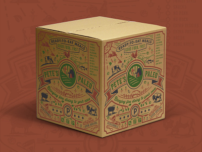 Pete's Paleo box box cardboard creatank package design packaging