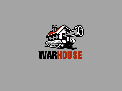 WarHouse battle home house logo tank war weapon