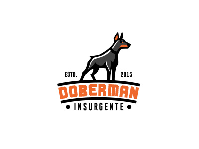 Doberman breeder doberman dog kreatank logo pet