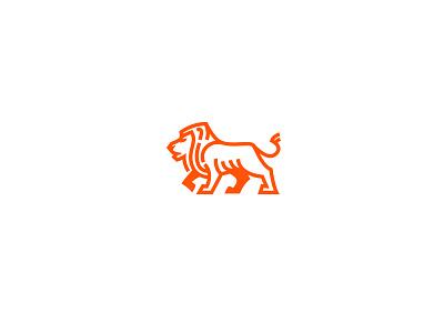 LionStripes animal beast bodea daniel creatank kreatank lion logo orange