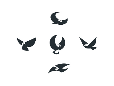 Birds birds bodea daniel brand-identity creatank eagle kreatank logo negative-space
