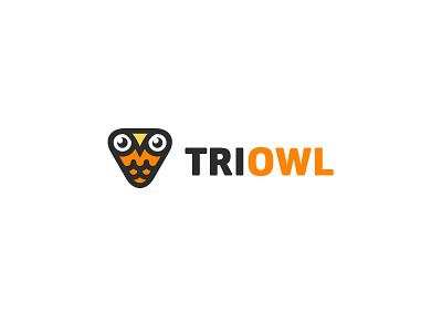 TriOwl bird bodea daniel brand identity creatank creative cute kreatank logo owl triangle