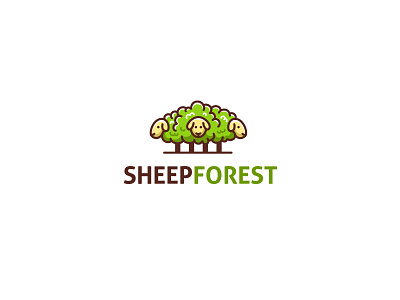 Sheepforest brand identity creatank creative design forest kreatank logo sheep tree