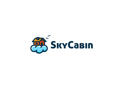 Sky Cabin bodea daniel brand identity cabin creative hiking kreatank logo design loud mountain sky