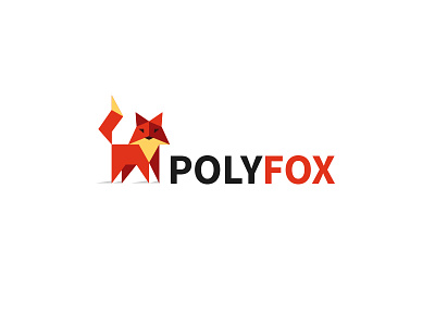 PolyFox bodea daniel brand identity creatank flat design fox kreatank logo logo designer polygon tire