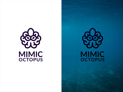 Mimic Octopus brand identity creative kreatank logo design mark mimic ocean octopus sea