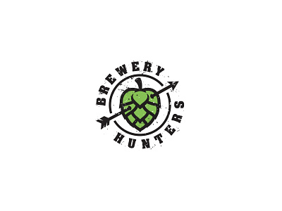 Brewery Hunters beer brewery design emblem hop hunters illustration kreatank logo vintage