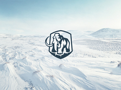 Mammoth Shield badge brand identity creative elephant emblem ice age kreatank logo design mammoth mammut shield zoo