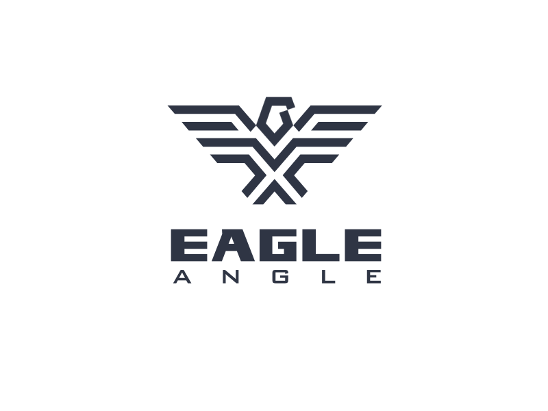 Eagle Angle abstract mark angle animation brand corporate identity creative eagle gif kreatank logo negative space