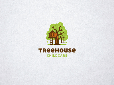 Treehouse Childcare brand identity childcare creative cute house kreatank logo playful swing tree treehouse