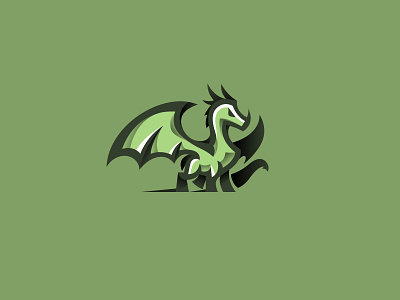 Dragon character creative dragon gym kreatank logo mascot sport
