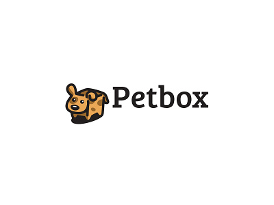 Petbox box creative cute dog kreatank logo pet playful puppy