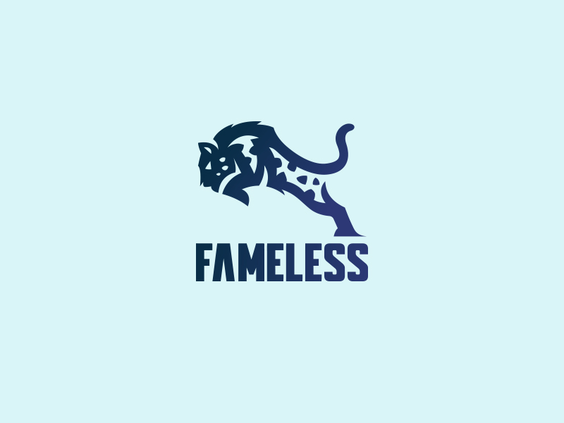 Fameless Snow leopard logo by Daniel Bodea / Kreatank on Dribbble