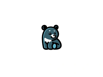 Comfy Black bear bear blackbear character cute logo mascot teddy