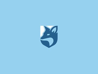 Fox Shield badge brand identity creative emblem flat fox illustration kreatank logo shield zoo
