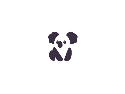 Koala bear character creatank cute koala kreatank logo mascot negative space sweet zoo