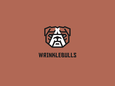 Wrinklebulls creative design dog kreatank logo pet pit bull wrinkle wrinklebull