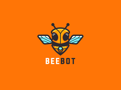 Beebot bee bot creative droid fly honey kreatank logo robot tech