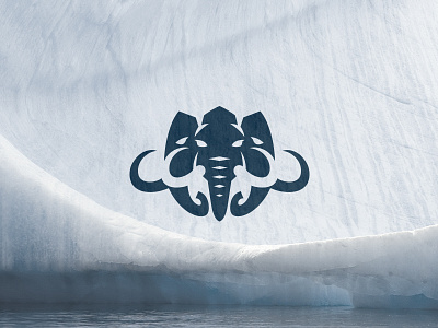 Mammoth Clan creative gym ice ace kreatank logo mammoth mamut negative space primal shield sports three