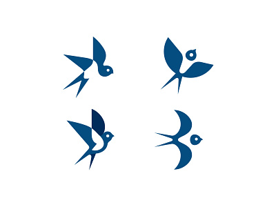 Swallow logo versions
