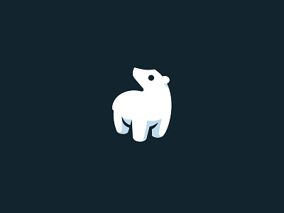 Polar Bear animal animal logo arctic bear creative cute flat kreatank logo mascot polar bear simple snow zoo