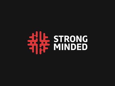 Strong Minded abstract app brain creative kreatank logo maze mind tech