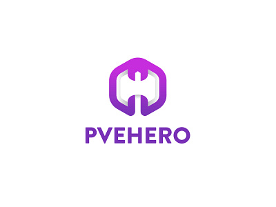 PveHero axe game gaming gradient hatchet logo negative space pc streaming weapon