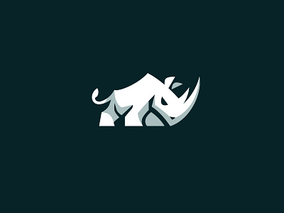 Rhino aggressive animal animal logo brand identity crossfit fitness gym kreatank logo design rhino rhinoceros sport sports zoo