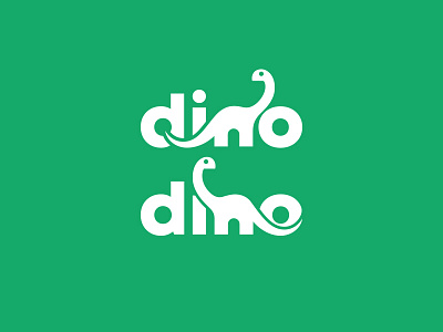 Dino animal animal logo creative cute dino dinosaur dinosaurus fun kreatank lettermark logo playful type wordmark