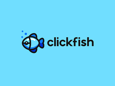 Clickfish creative digital fish kreatank logo design mouse online tech web