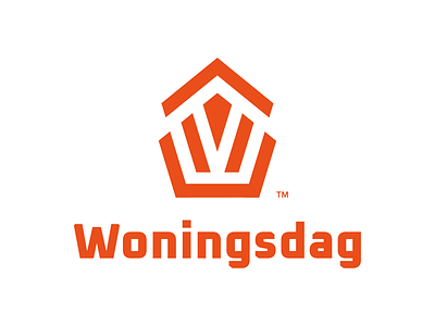 Woningsdag brandmark graphic design logo logodesign logomark monogram