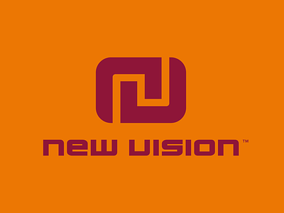 New Vision logo design graphic design logo design monogram typography